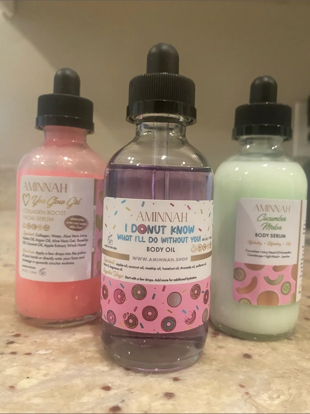 Aminnah- Serums and Body Oils.💗💗